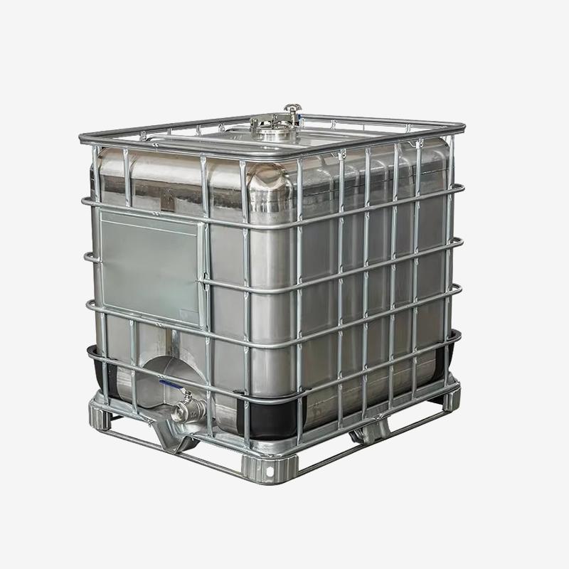 IBC SS Tank 1000l with Magnetic Flap