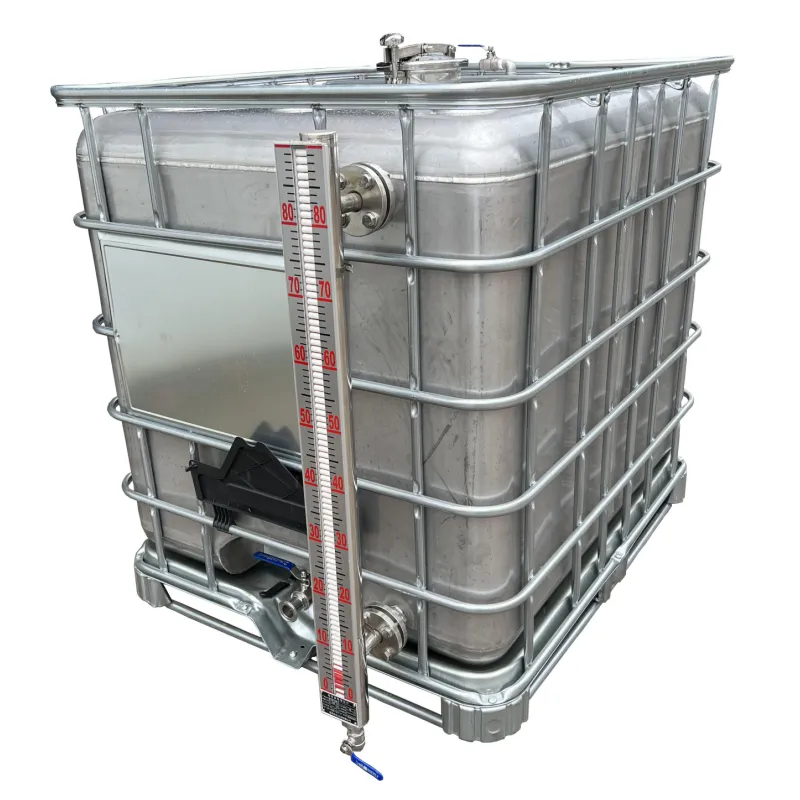 IBC SS Tank 1000l with Magnetic Flap