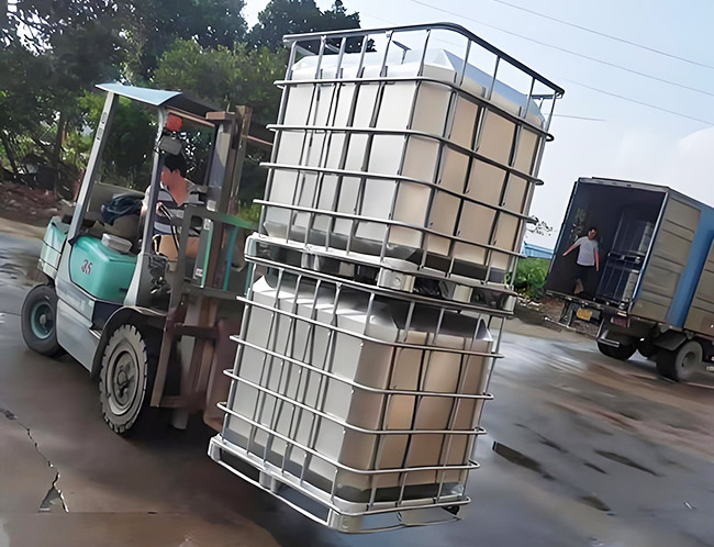Application of stainless steel ton barrels
