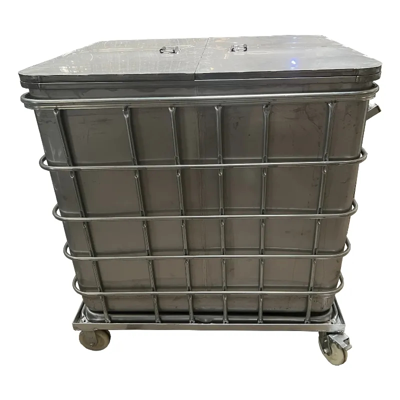 IBC SS Tank 1000l with Large Opening Cover